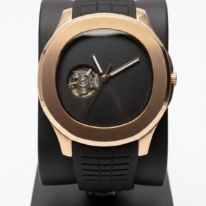 Open Heart Rose Gold Watch